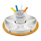 Maxbell Melt Hot Pot Bowl Set Fondue Pot Melting Pot Set for Chocolate Butter Cheese B