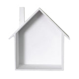Maxbell Wooden House Shaped Shelf Shelves Wood Children Bedroom Decor White Blue