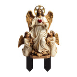 Maxbell 2D Acrylic Sign Religious Figure Garden Stake for Outside Backyard Farmhouse Jesus Figure