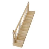 Maxbell 1pc 1/12 Dollhouse Step Stair Staircase Left Handdrail DIY Decor Accessories