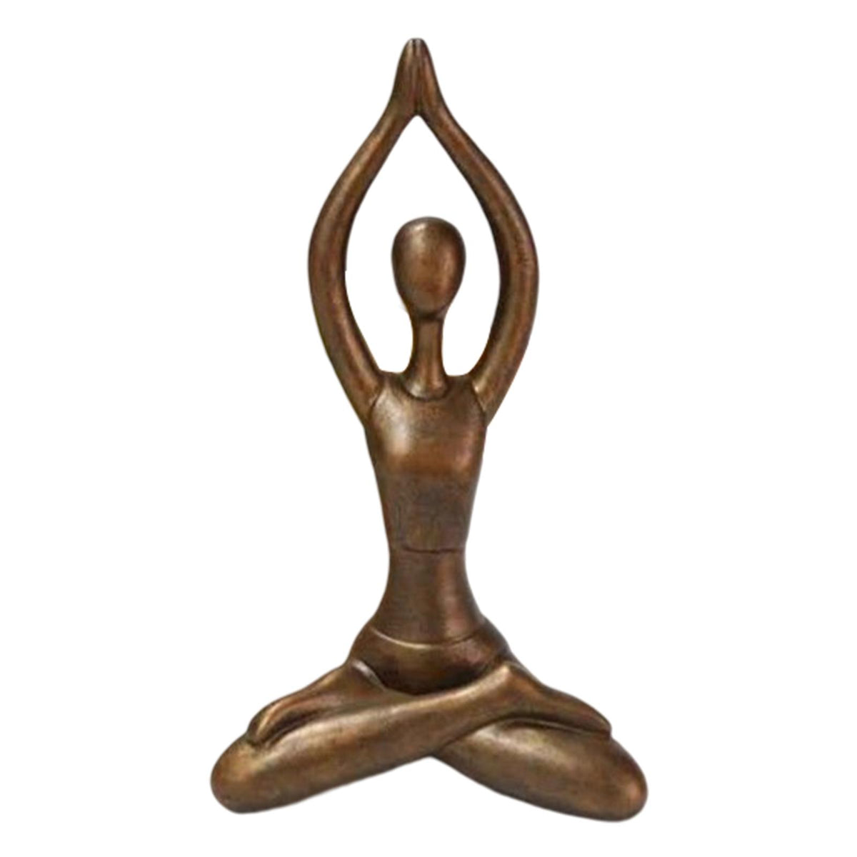 Maxbell Maxbell Meditation Yoga Pose Statue Arts Crafts for Desktop Decor Hands Above Head