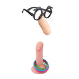 Maxbell Willy Penis Funny Dicky Ring Toss & Willy Glasses Frame Hens Night Game Favor