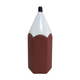 Maxbell Pencil Shaped Pen Holder Cute Makeup Brush Holder for Office Desk Home Decor Brown