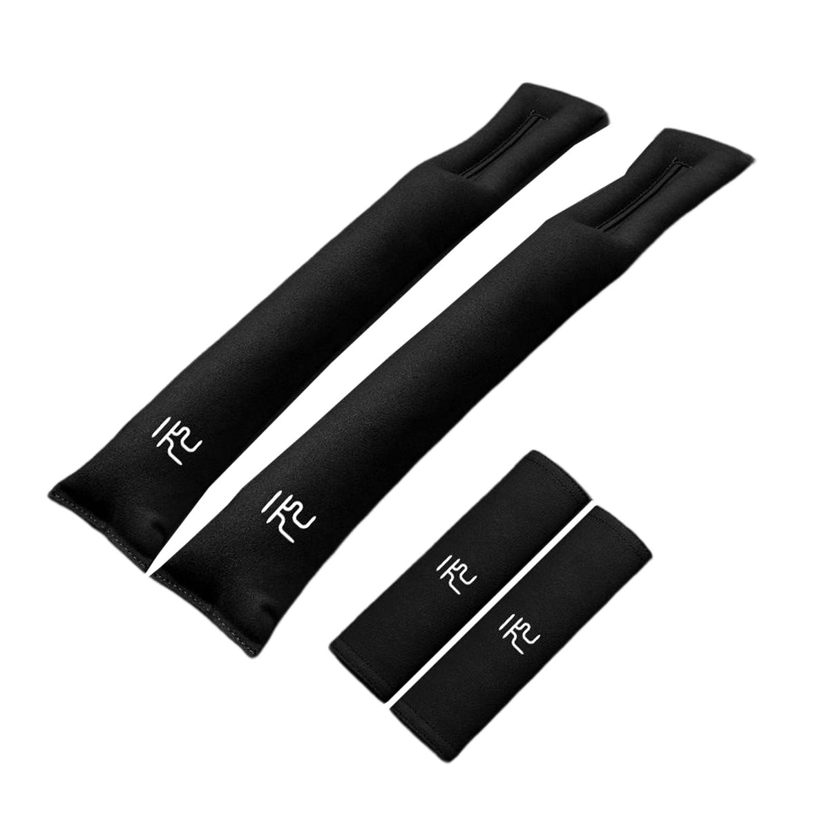 2 Pieces Seat Gaps Filler Pad Parts for Byd Yuan Pro Plus Black