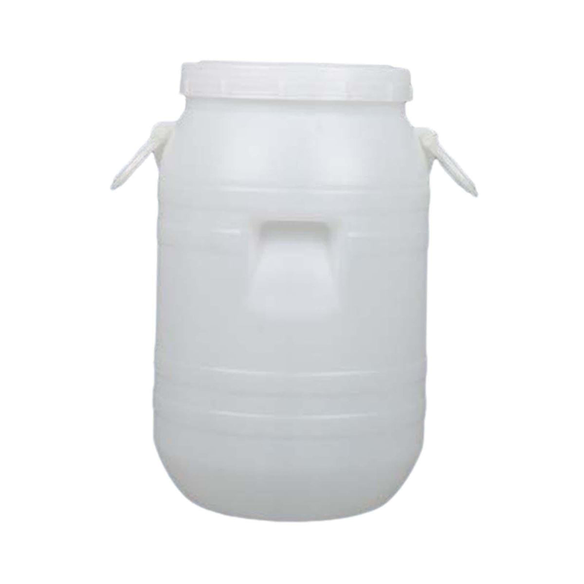 Maxbell Plastic Bucket with Lid Sturdy Portable Bin for Flour Laundry Detergent Rice 15 L Round