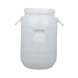 Maxbell Plastic Bucket with Lid Sturdy Portable Bin for Flour Laundry Detergent Rice 15 L Round