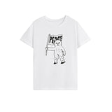 Maxbell Maxbell T Shirt for Women Summer Stylish Short Sleeve Top for Walking Work Traveling XXL White