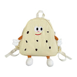 Maxbell Cookies Kids Backpack Zipper Closure Cute Rucksack for Nursery Children Gift Beige