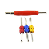Maxbell 2x4 Pieces Dual Head Car Truck Tire Valve Stem Core Remover Repair Wrench Tool