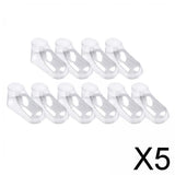 Maxbell 5x10Pcs Transparent Baby Shoe Stretcher Professional for Socks Store 12cm