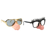 Maxbell Novelty Big Nose Old Man Pig Nose Sunglasses Fancy Dress Party Photo Props