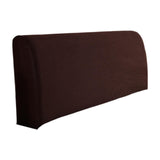 Bed Headboard Cover Removable Bed Backrest Cover Elastic Headboard Protector Brown