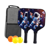 Maxbell Kids Pickleball Paddle with 2 Rackets 4 Pickleballs for Sports Supplies Black