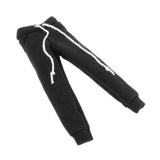 Maxbell 1/12 Scale Miniature Male Doll Clothes for 6inch Figures Black Sweatpants