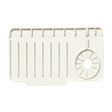 Maxbell Drain Tray Waterproof Accessories Silicone Countertop Sturdy Sink Drying Mat White