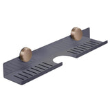 Maxbell Suction Cup Shower Shelf Portable Bathroom Organizer for Kitchen Dorm Toilet Gray Length 50cm