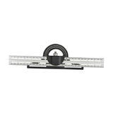 Maxbell Combination Square Ruler Set Protractor Adjustable Layout Woodworkings Ruler Silver 30x8cm