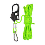 Maxbell 5mm Tent Guy Rope Nylon Tent Lanyard Wind Rope for Backpacking Awning Canopy Green