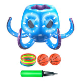 Maxbell Inflatable Pool Octopus Toys Summer Toys Rings Toss for Outdoor Indoor Party