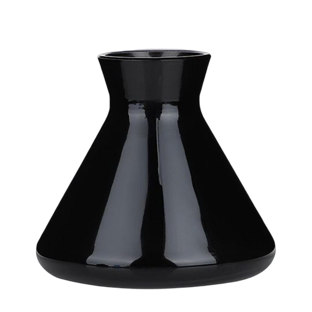 Maxbell Maxbell Glass Bottle Perfume Bottle Mini Vase for Dining Table Holiday Gifts Black