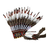 Maxbell Artificial Feather Headdress Headband for Role Playing Events Carnival Party