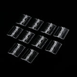 Maxbell 4x10pcs 45x38mm Clear Acrylic Plastic Folding Door Piano   Hinges