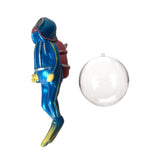 Maxbell Miniature Diver Action Figure Simulation for Aquarium Fish Tank Favors Blue