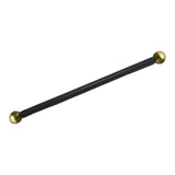 Maxbell Cross Arm for Garden Lamp Pole Cross Arm Ladder Rest for Streets Lawn Parks 56cm gold ball