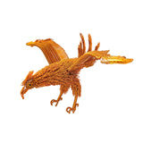 Maxbell Eagle Ornament Feng Shui Collection Hawk Figurine for Bookcase Shelf Shelves Golden