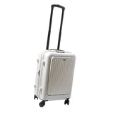 Maxbell Carry on Luggage Travel Suitcase for Business Outdoor Weekender White