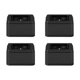 Maxbell 4 Pieces Anti Vibration Pads Sturdy Furniture Pad for Bed Table Washer Dryer 1 layer