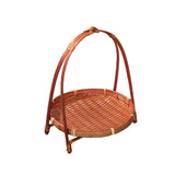 Maxbell 2x Woven Fruit Basket Decor Bamboo Storage Basket for Kitchen Table Cafe