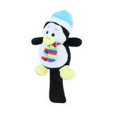 Golf Wood Headcover Portable Long Neck Funny Soft Plush Golf Shaft Protector Penguin