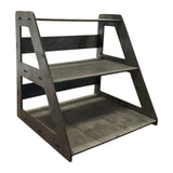 Maxbell Wooden Display Organizer 3 Layer Collectibles Displays Rack for Toys Jewelry Black