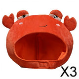 Maxbell 3xFunny Animal Shape Plush Hat Photo Props Cartoon for Animal Cosplay Party