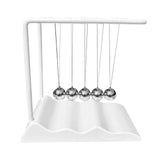 Maxbell Newton's Cradle Balance Balls Physics Gadget for Bedroom Desktop Living Room White