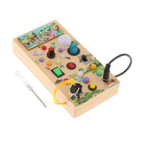 Maxbell Switch Light Toy Wooden Sensory Toy for Children Toddlers 1-3 Birthday Gifts animal