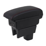 Maxbell Auto Car Armrest Box Elbow Support Case Extender Tidying Sturdy Arm Rest Box with USB