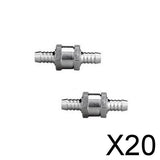 Maxbell 20x2 Pcs 12mm Non Return Fuel Line Oil Petrol Diesel Water One Way Check Valve