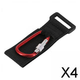 Maxbell 4xMultifunctional Loop Tie Down Straps with Carabiner Bike Handlebar Workout Red