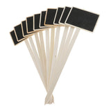 Maxbell 40 Pieces Mini Wooden Blackboard Chalkboard Tags Garden Wedding Use