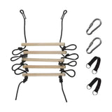 Maxbell Kids Climbing Ladder 5 Sections Hanging Rope Ladder for Squares Child Indoor