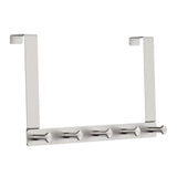 Maxbell Door Rear Hanger with Hooks Sturdy Wall Mounted for Bedroom Kitchen Bathroom 5 Hooks