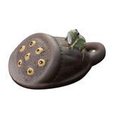 Maxbell Purple Clay Tea Pet Handcrafts Mini Tea Pet Sculpture for Home Shelf Cabinet F