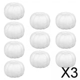 Maxbell 3x10x White Foam Pumpkins Props Crafts for Halloween School Project Birthday
