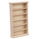 Maxbell 2x Handmade 1/12 Wooden Dollhouse Miniature Bookcase Shelf Cabinet Gifts