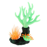 Maxbell Maxbell Aquarium Fish Tank Decoration Luminous Simulation Coral Green