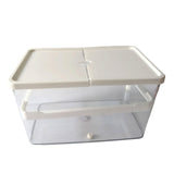 Maxbell Small Turtle Tank Versatile Terrapin Breeding Box for Turtles Crabs Crayfish White
