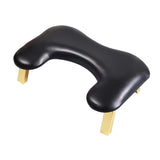 Foldable Manicure Hand Pillow Comfortable Nail Handrest for Home Table Salon black