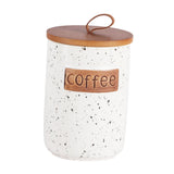 Maxbell Ceramic Storage Canister Portable Seal Jar with Top Handle Storage Container coffee